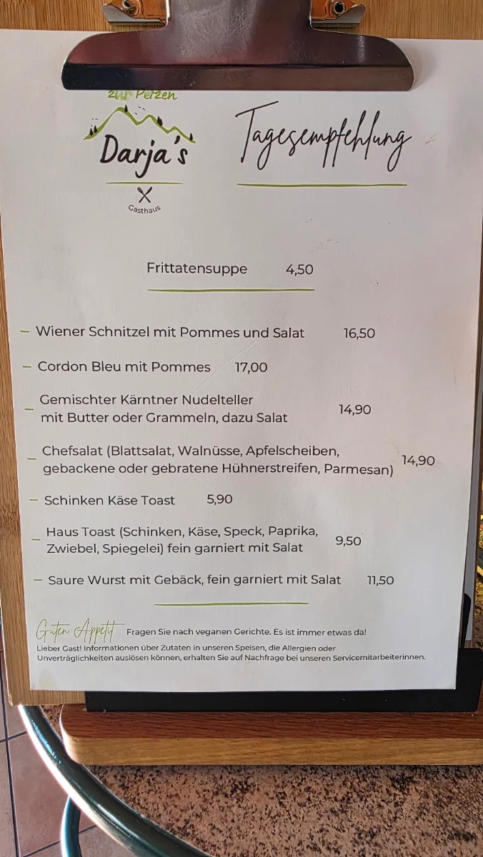 Speisekarte photo 1