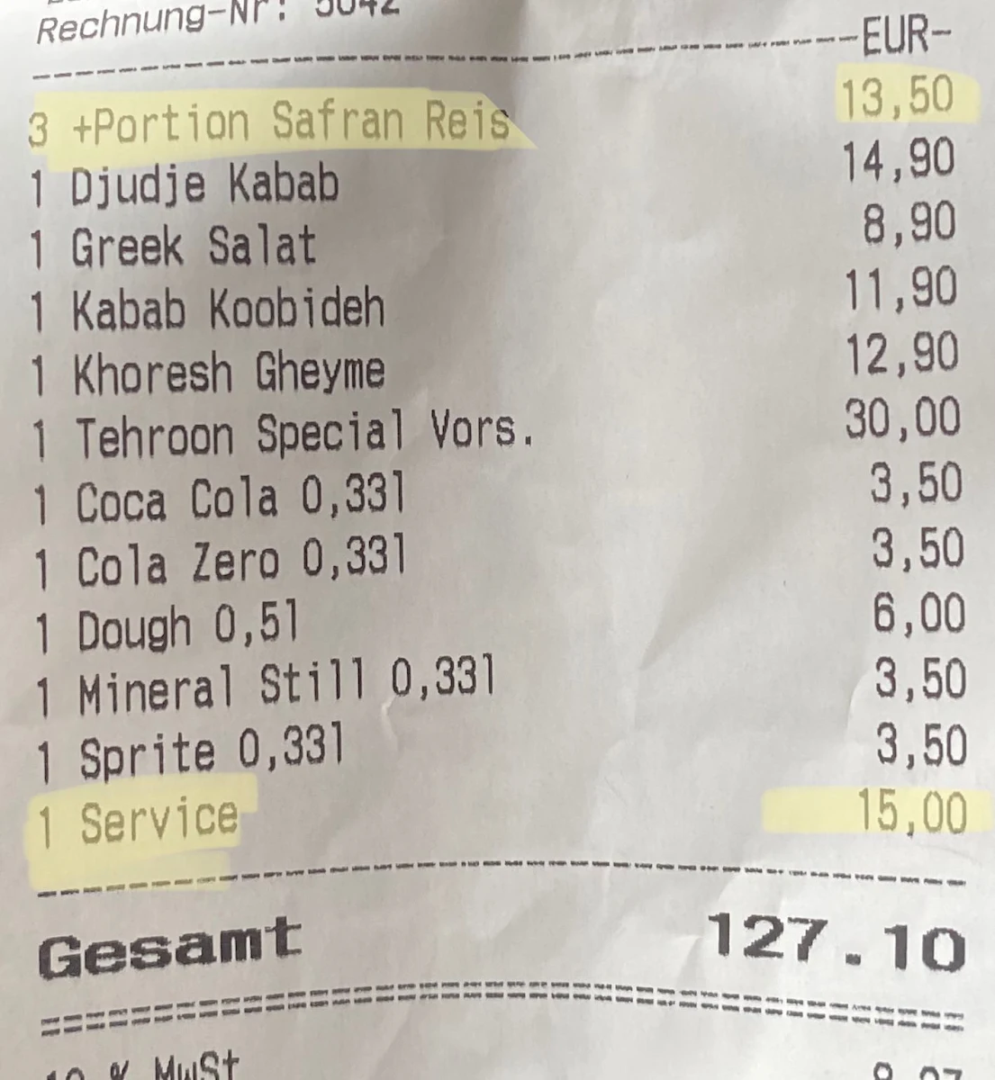 Speisekarte photo 2