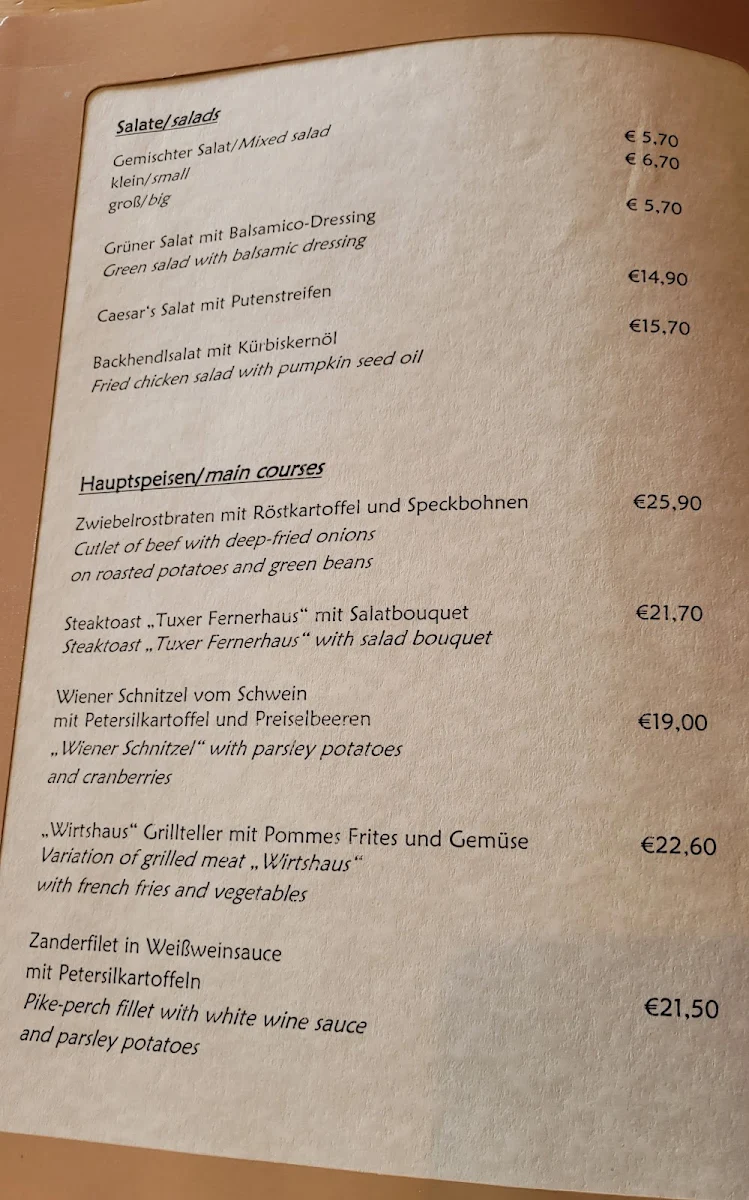 Speisekarte photo 5