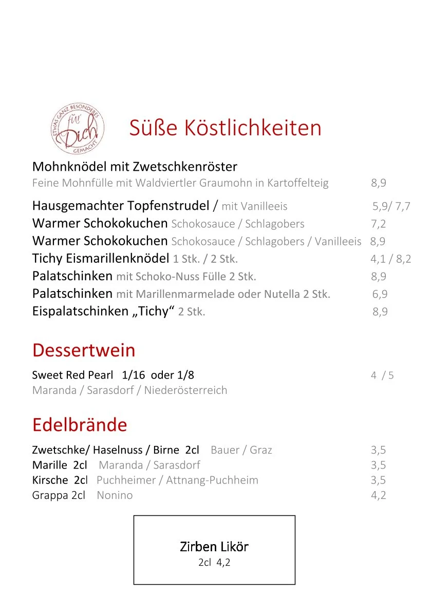 Speisekarte photo 1