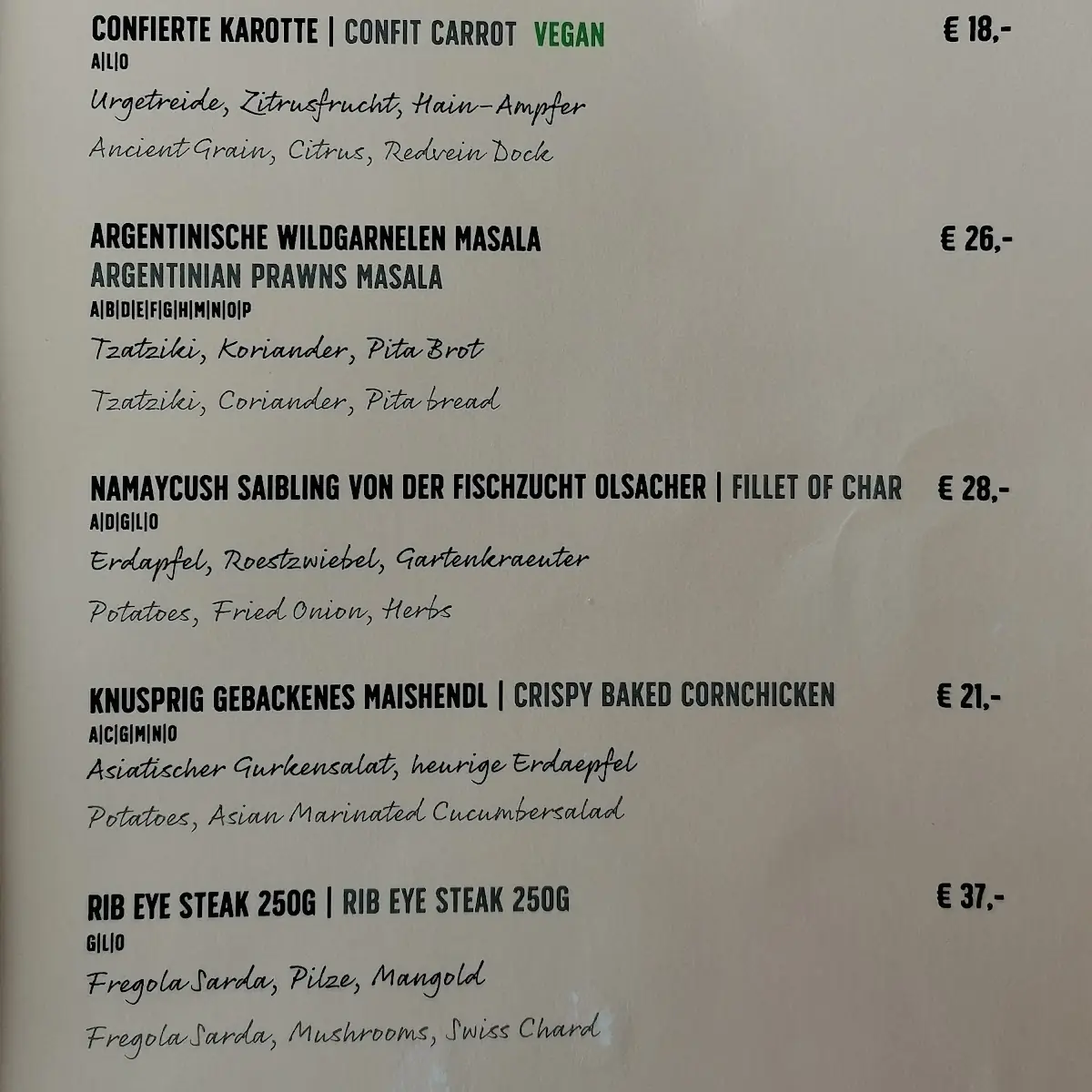 Speisekarte photo 7