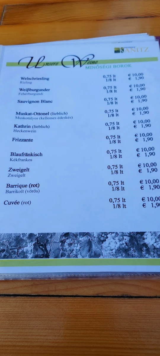 Speisekarte photo 2