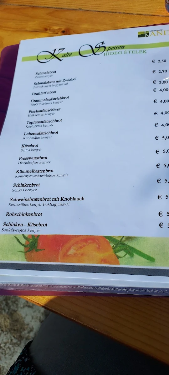 Speisekarte photo 4