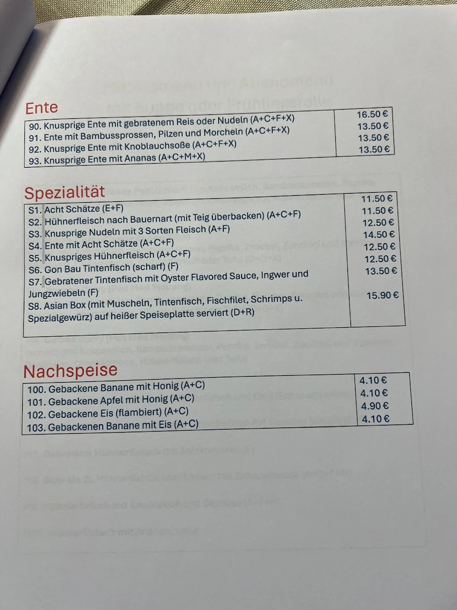 Speisekarte photo 8
