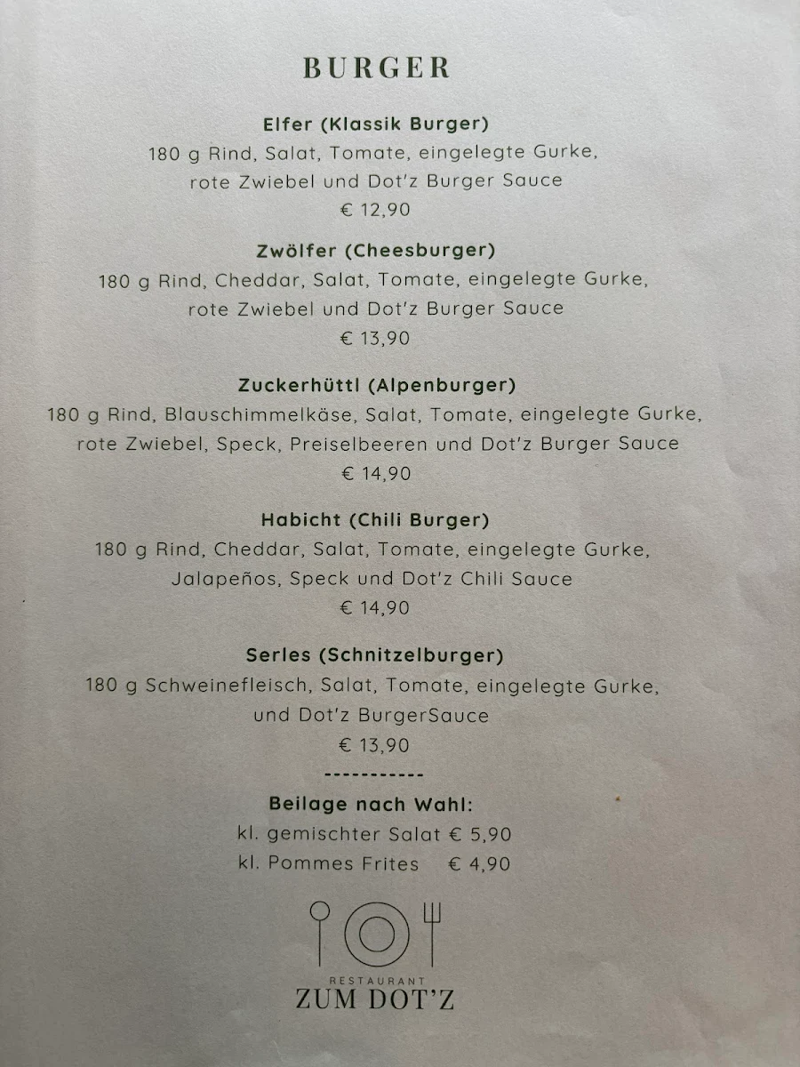 Speisekarte photo 1