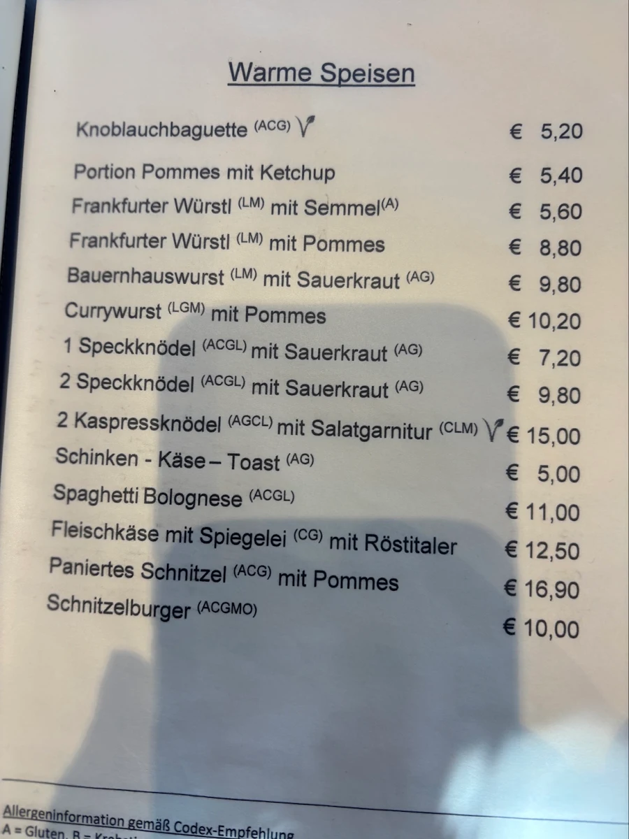 Speisekarte photo 1