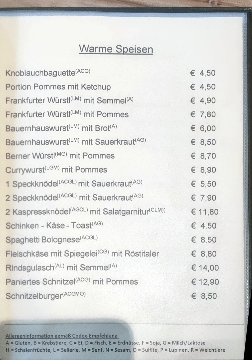 Speisekarte photo 4