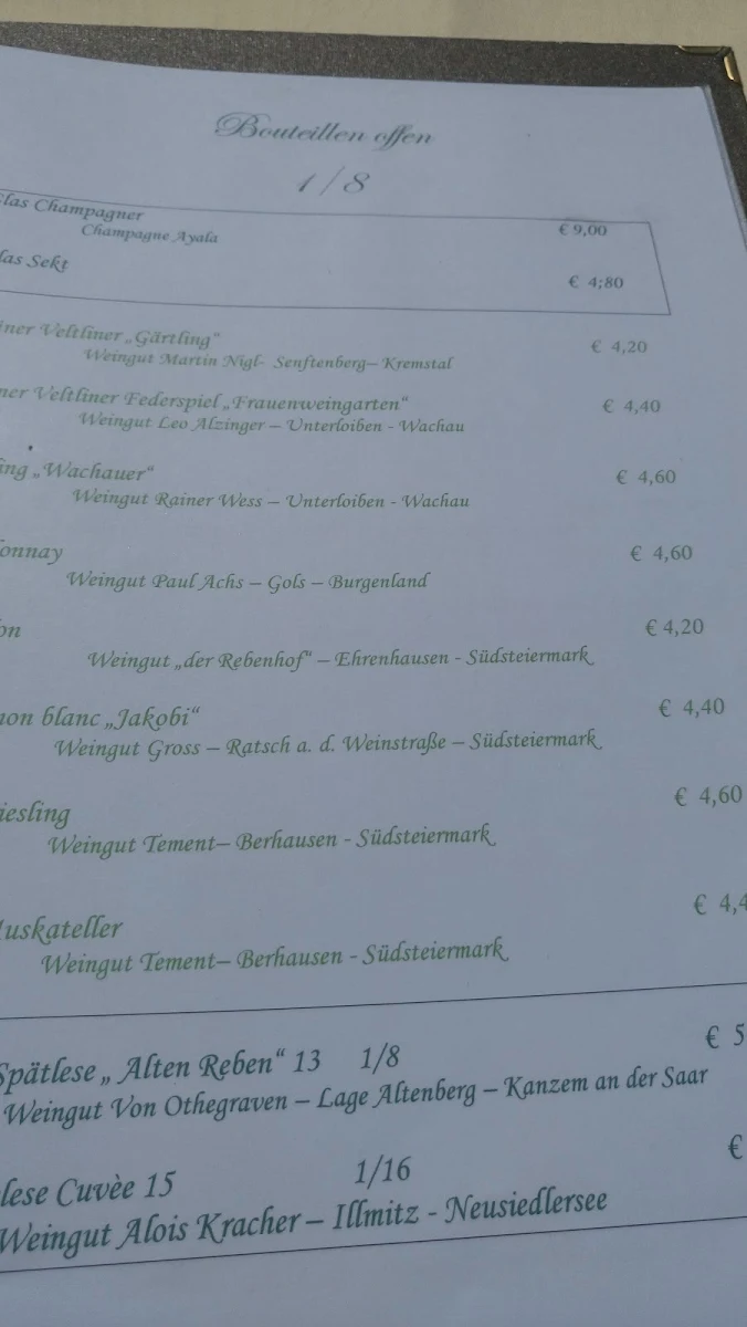 Speisekarte photo 8
