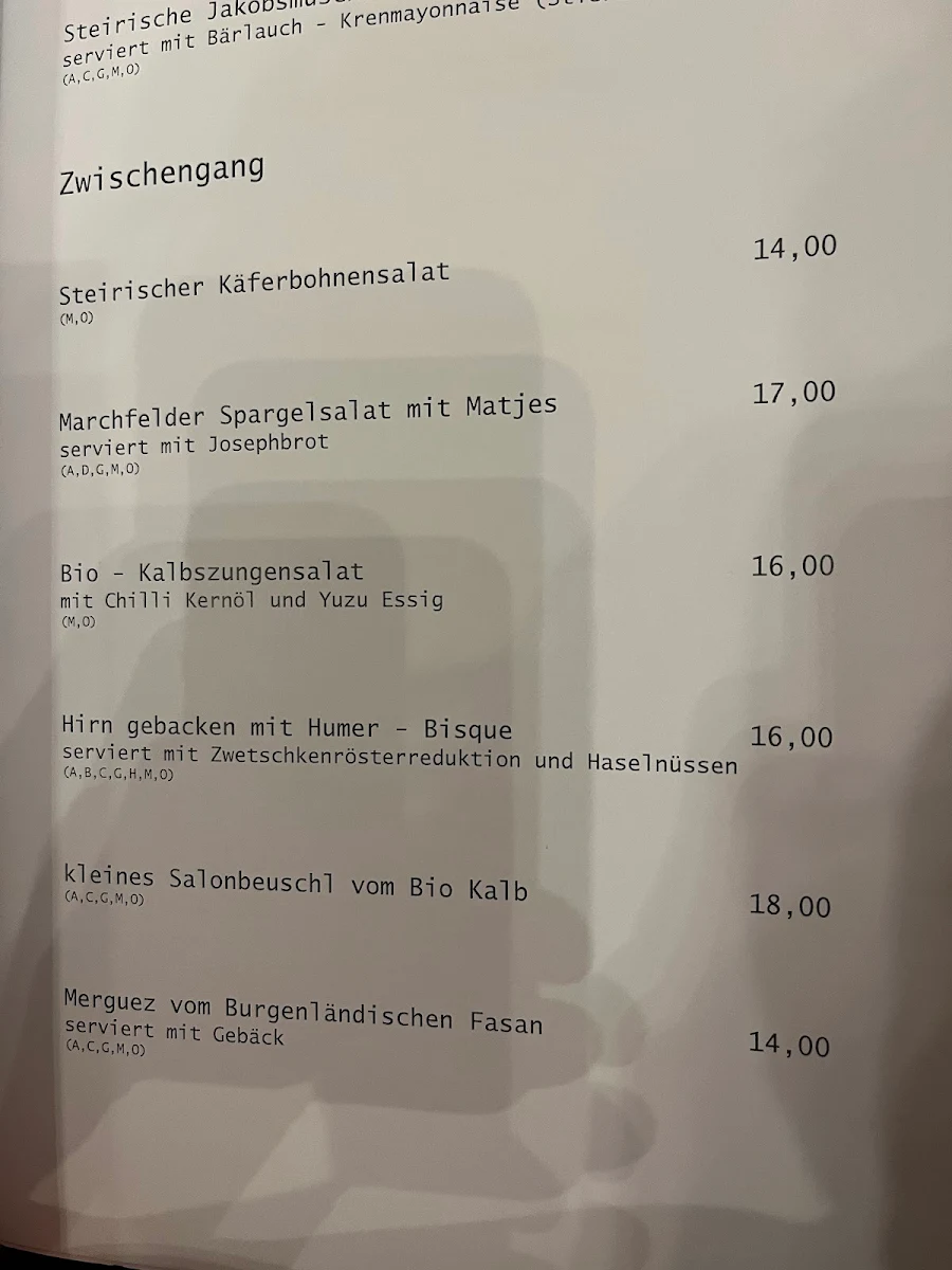 Speisekarte photo 2