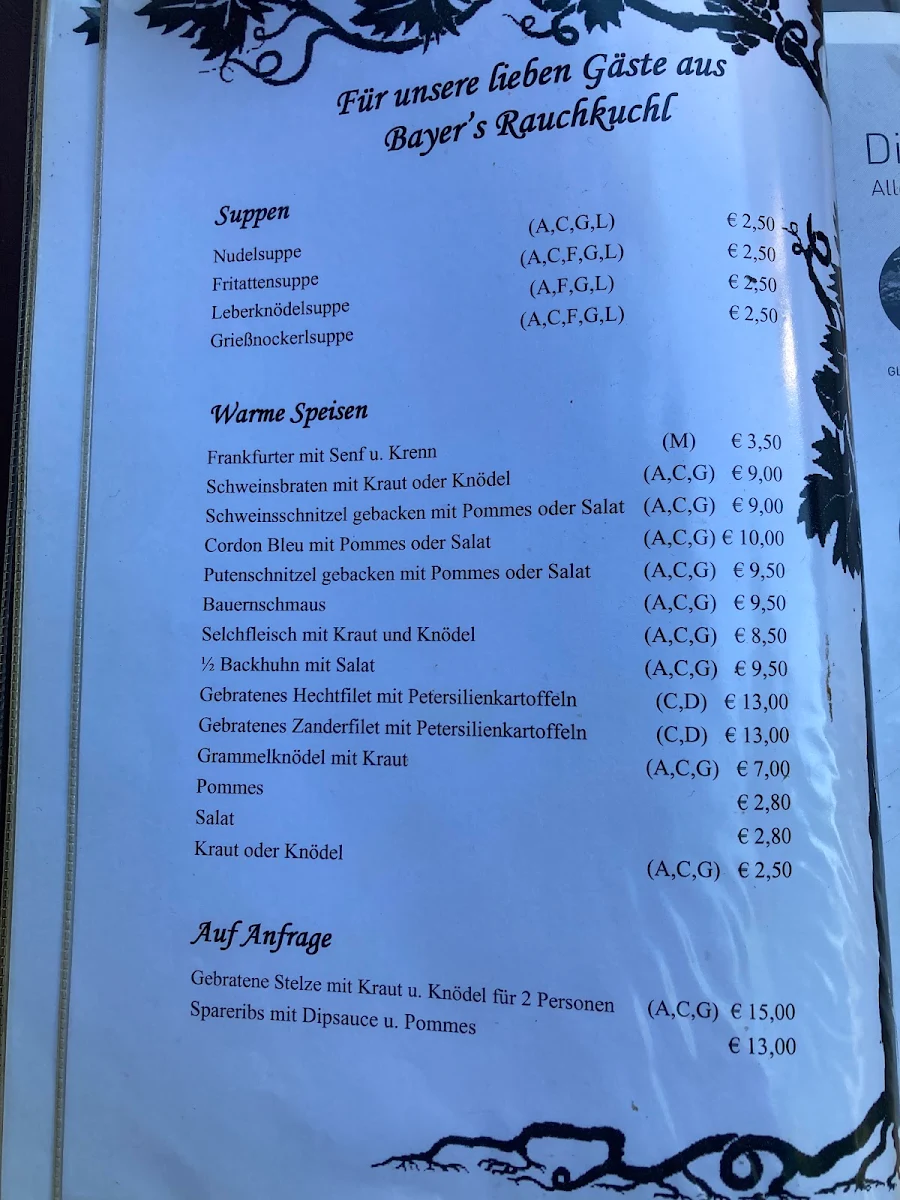 Speisekarte photo 2