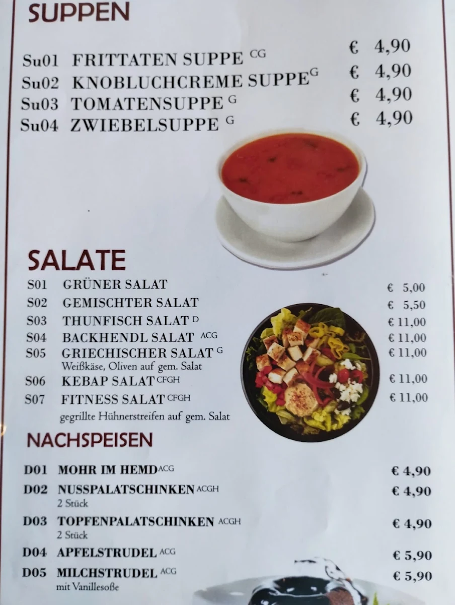 Speisekarte photo 2