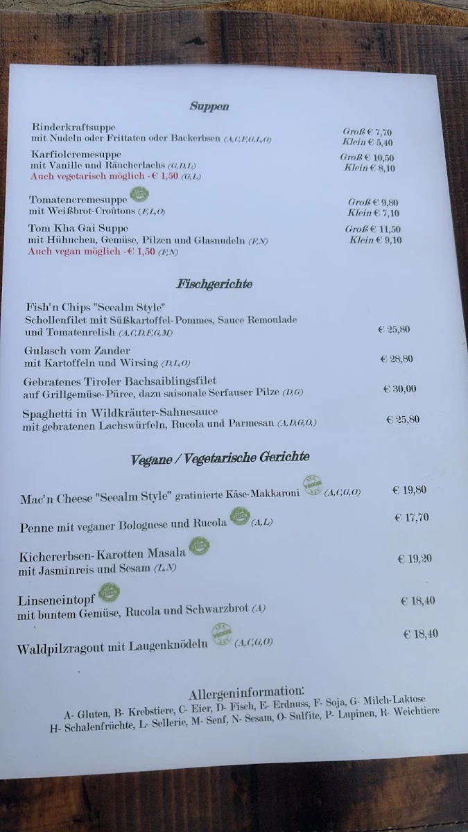 Speisekarte photo 1