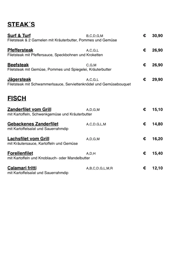 Speisekarte photo 2