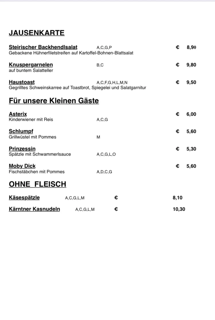 Speisekarte photo 6
