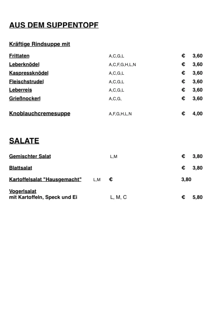 Speisekarte photo 9