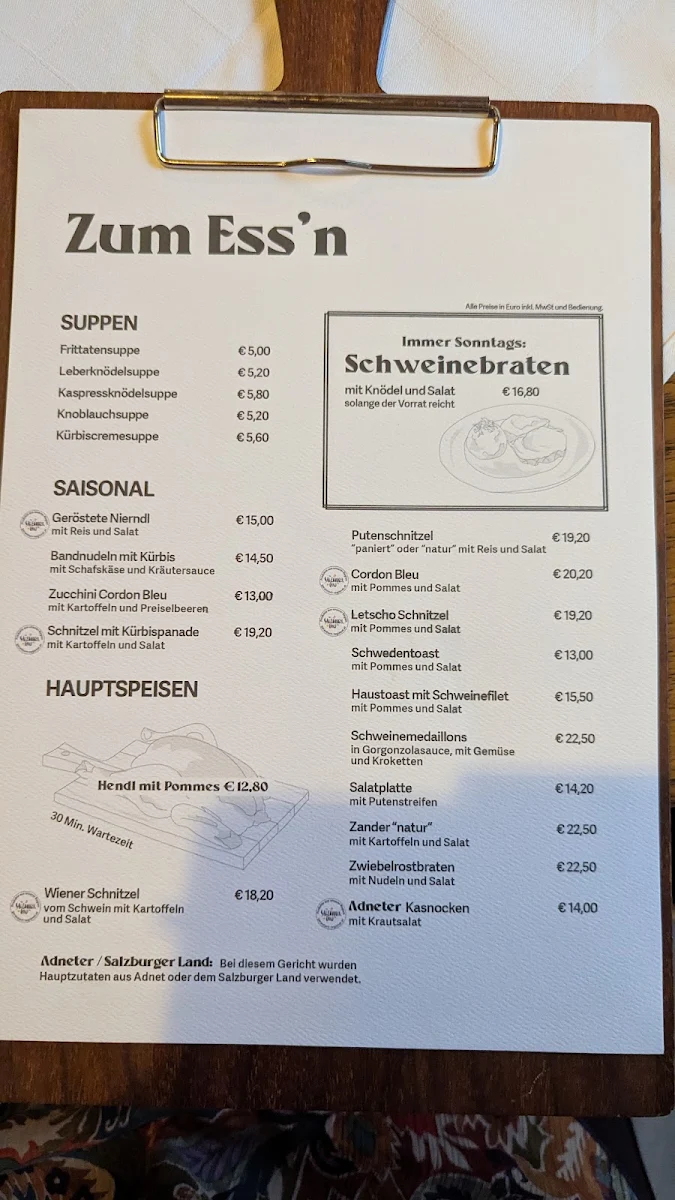 Speisekarte photo 1