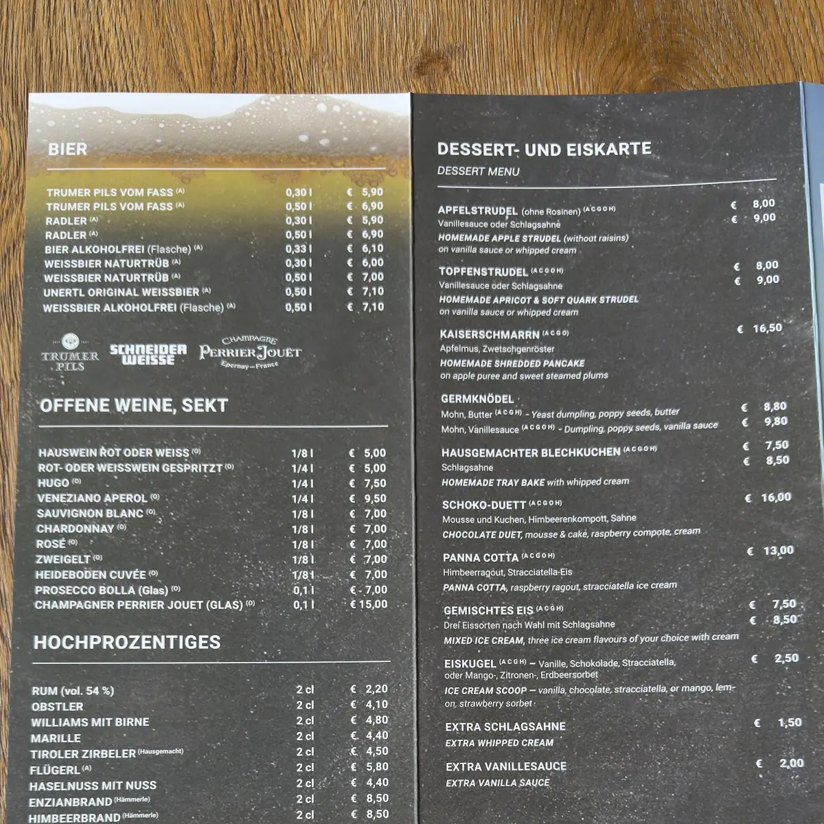 Speisekarte photo 1