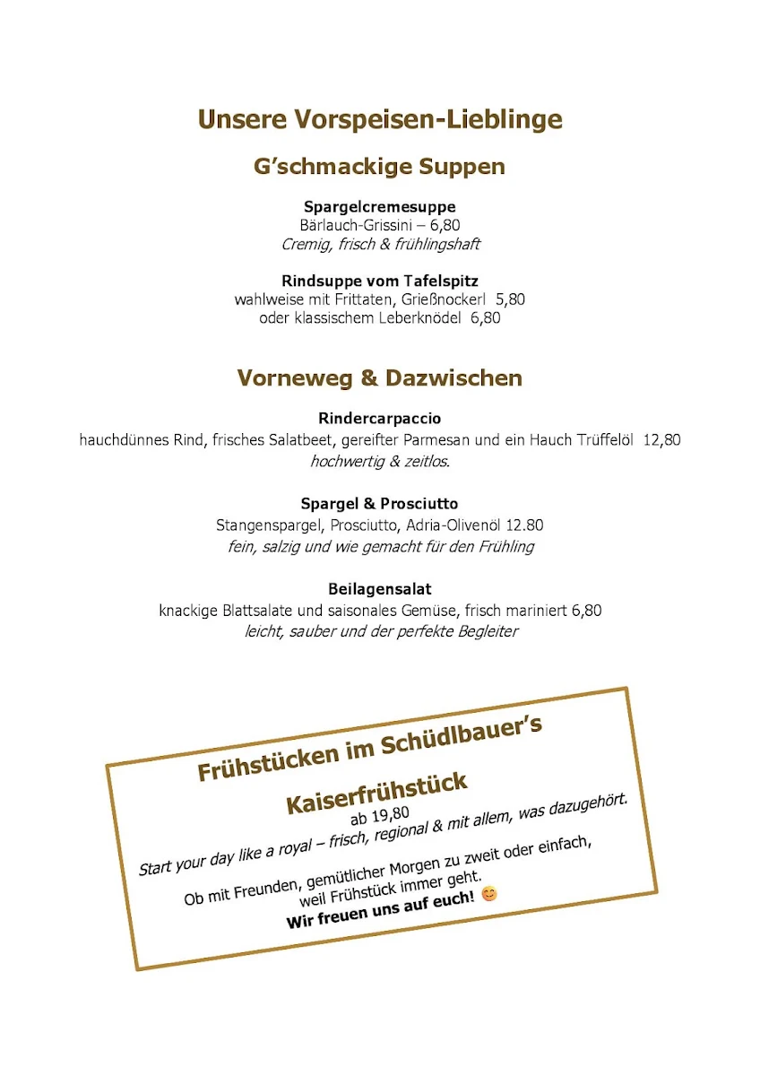 Speisekarte photo 2