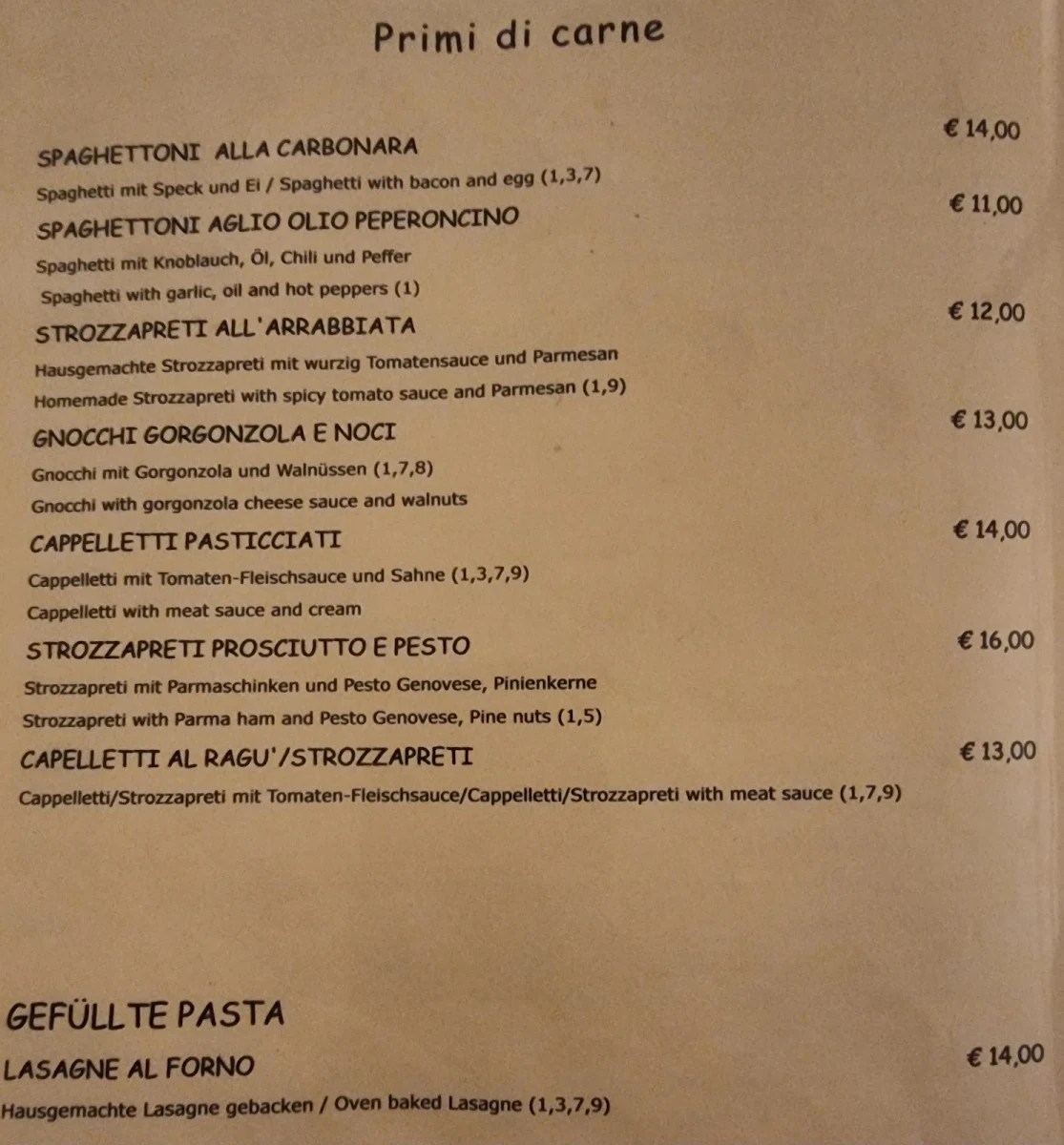 Speisekarte photo 8