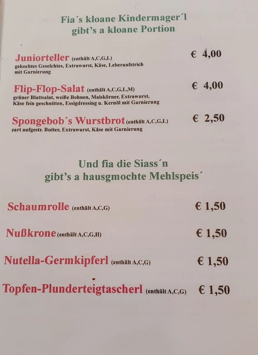 Speisekarte photo 1