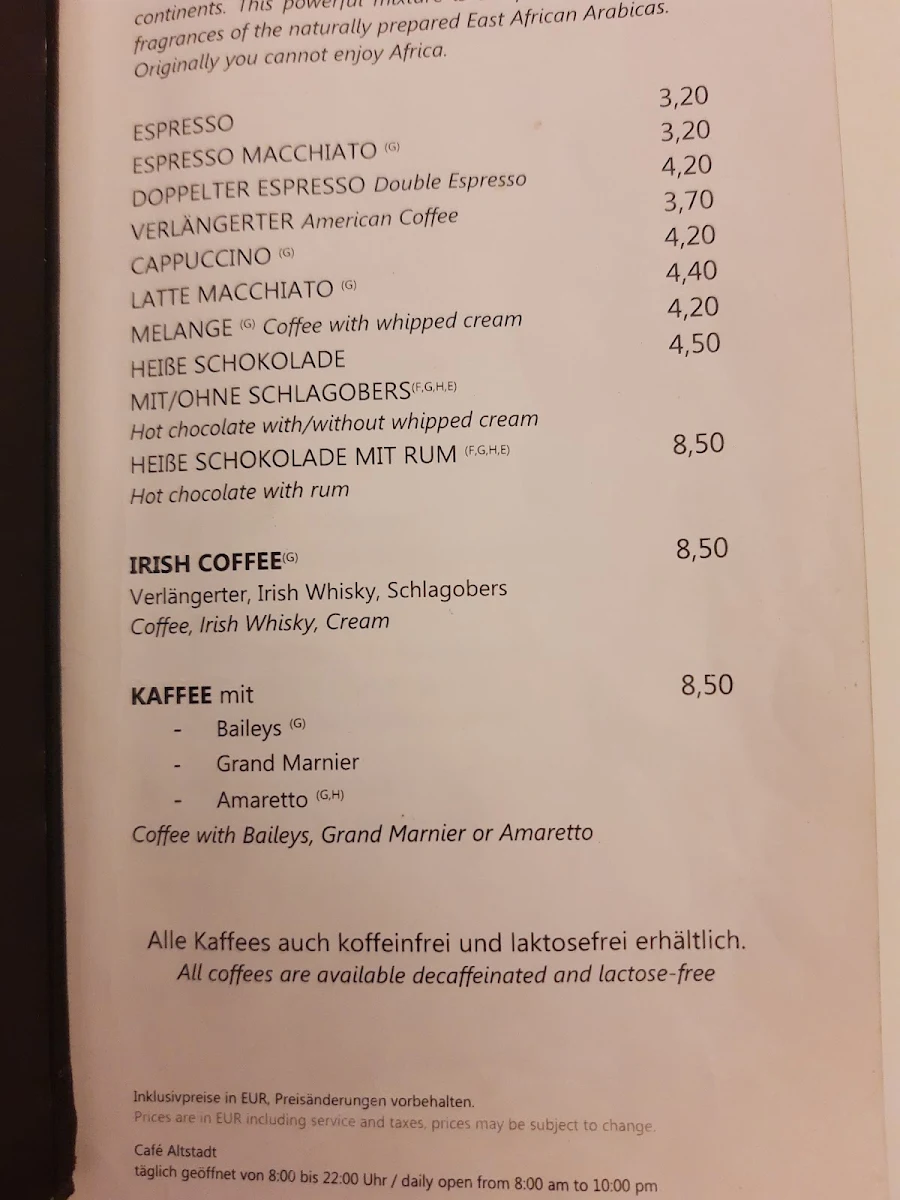 Speisekarte photo 3