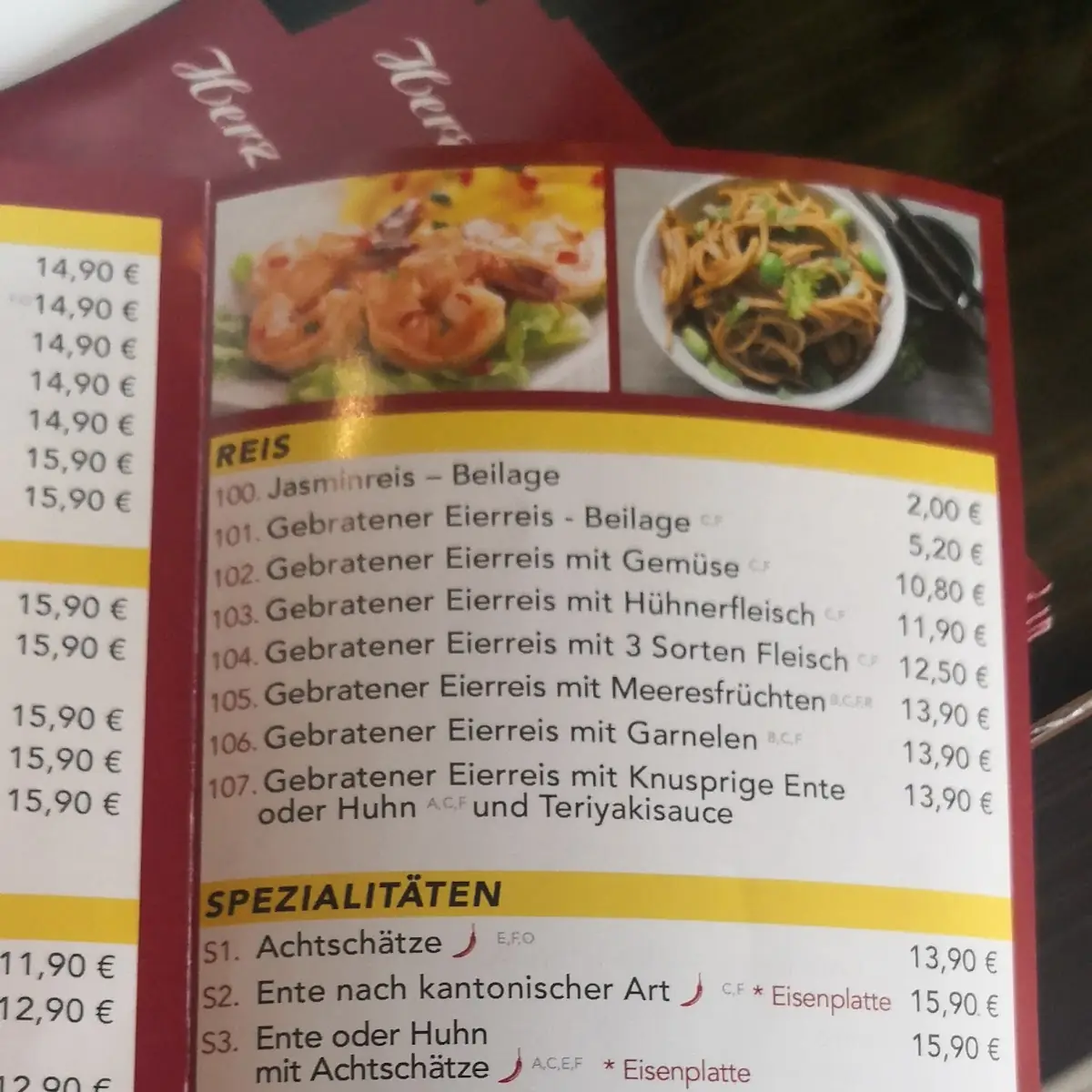 Speisekarte photo 2