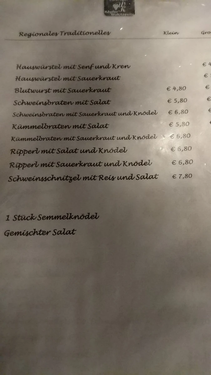 Speisekarte photo 1