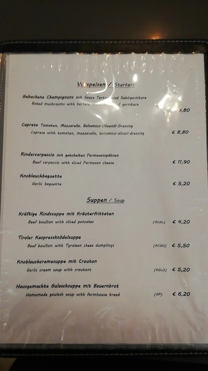 Speisekarte photo 1