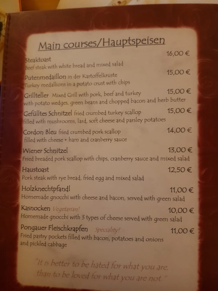 Speisekarte photo 3