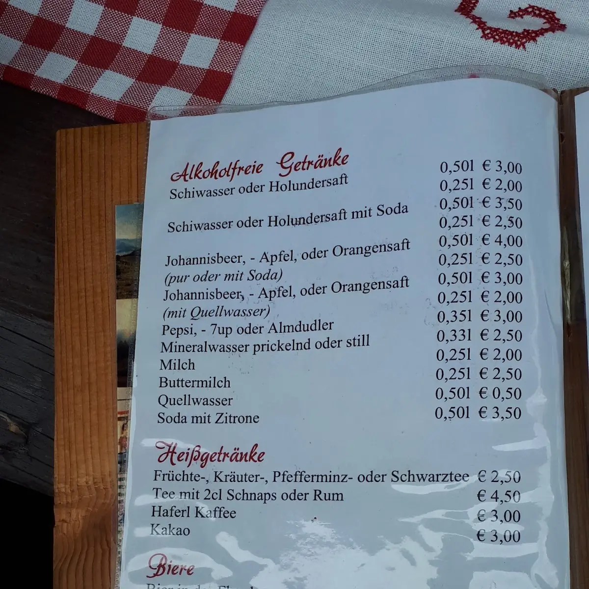 Speisekarte photo 1