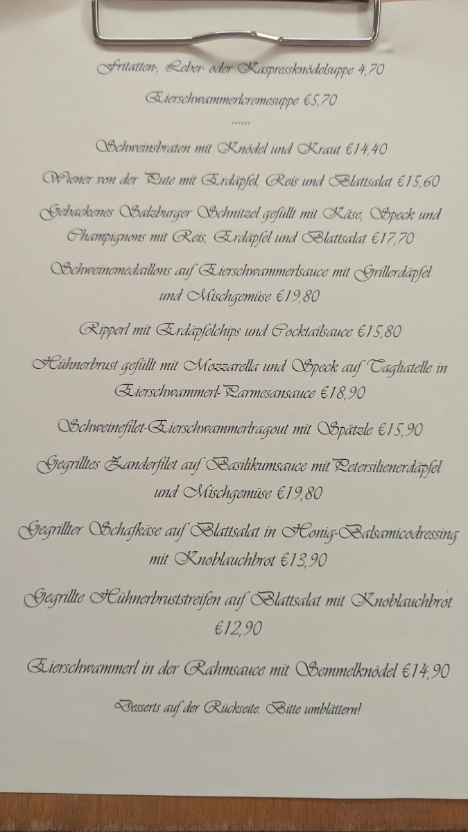 Speisekarte photo 1