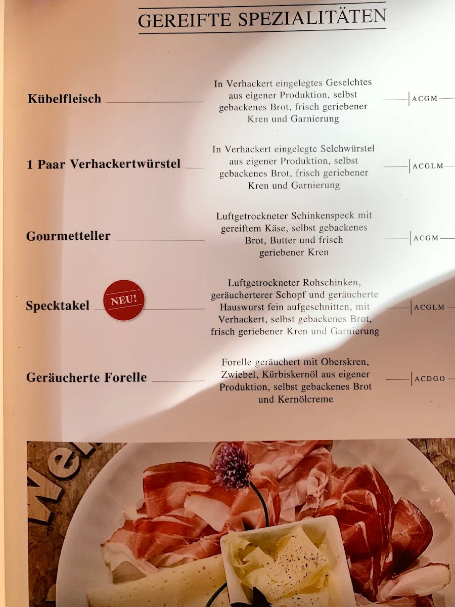 Speisekarte photo 1