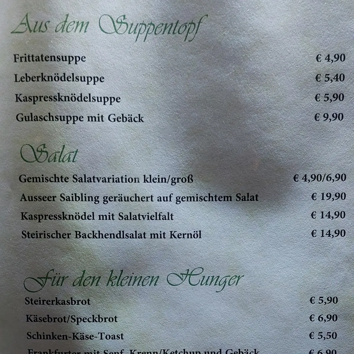 Speisekarte photo 3