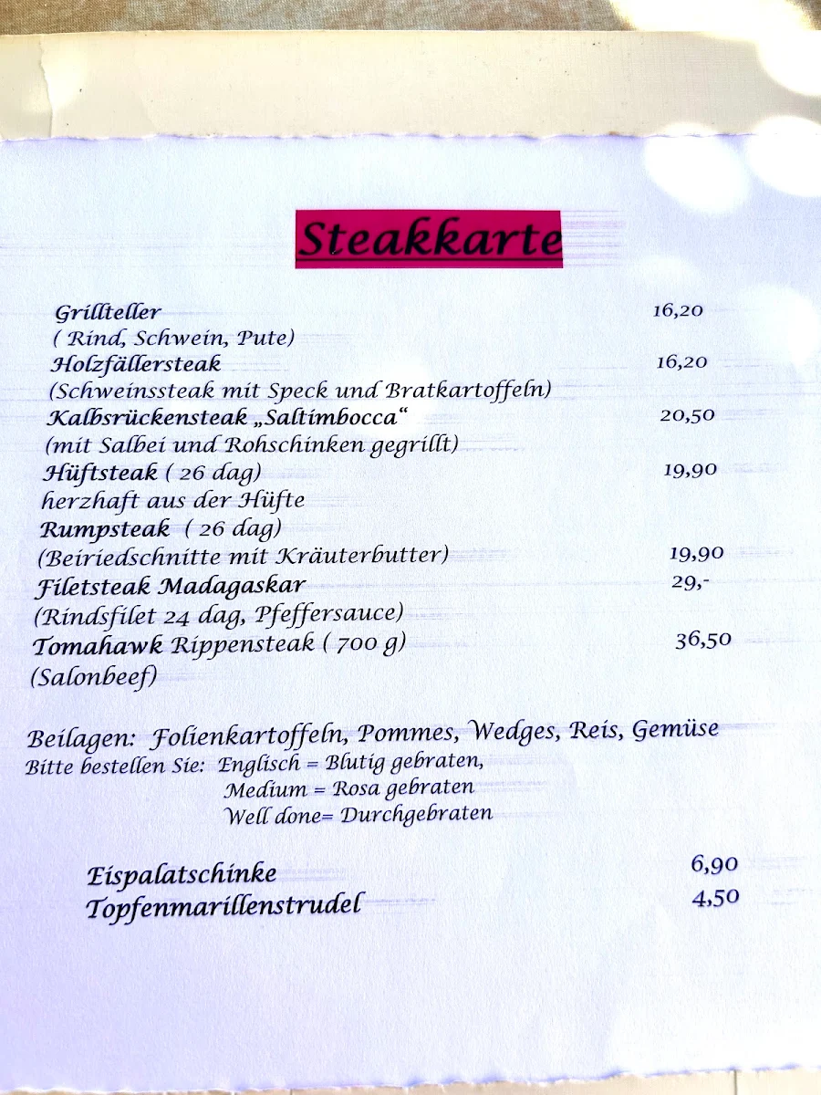 Speisekarte photo 3