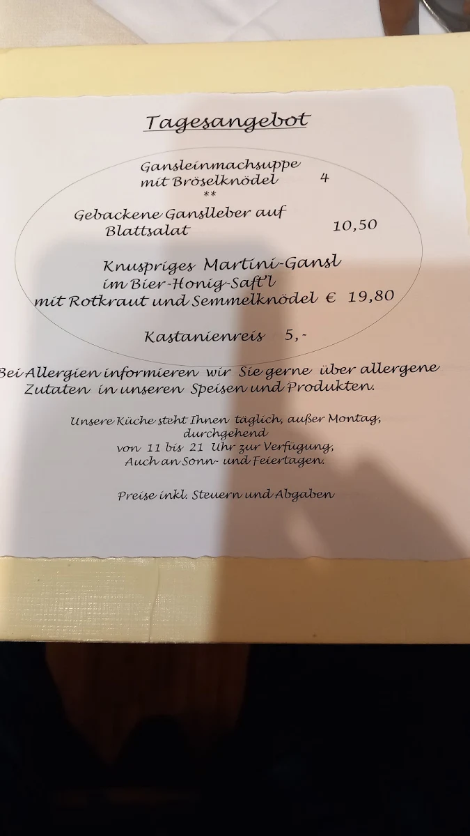 Speisekarte photo 5