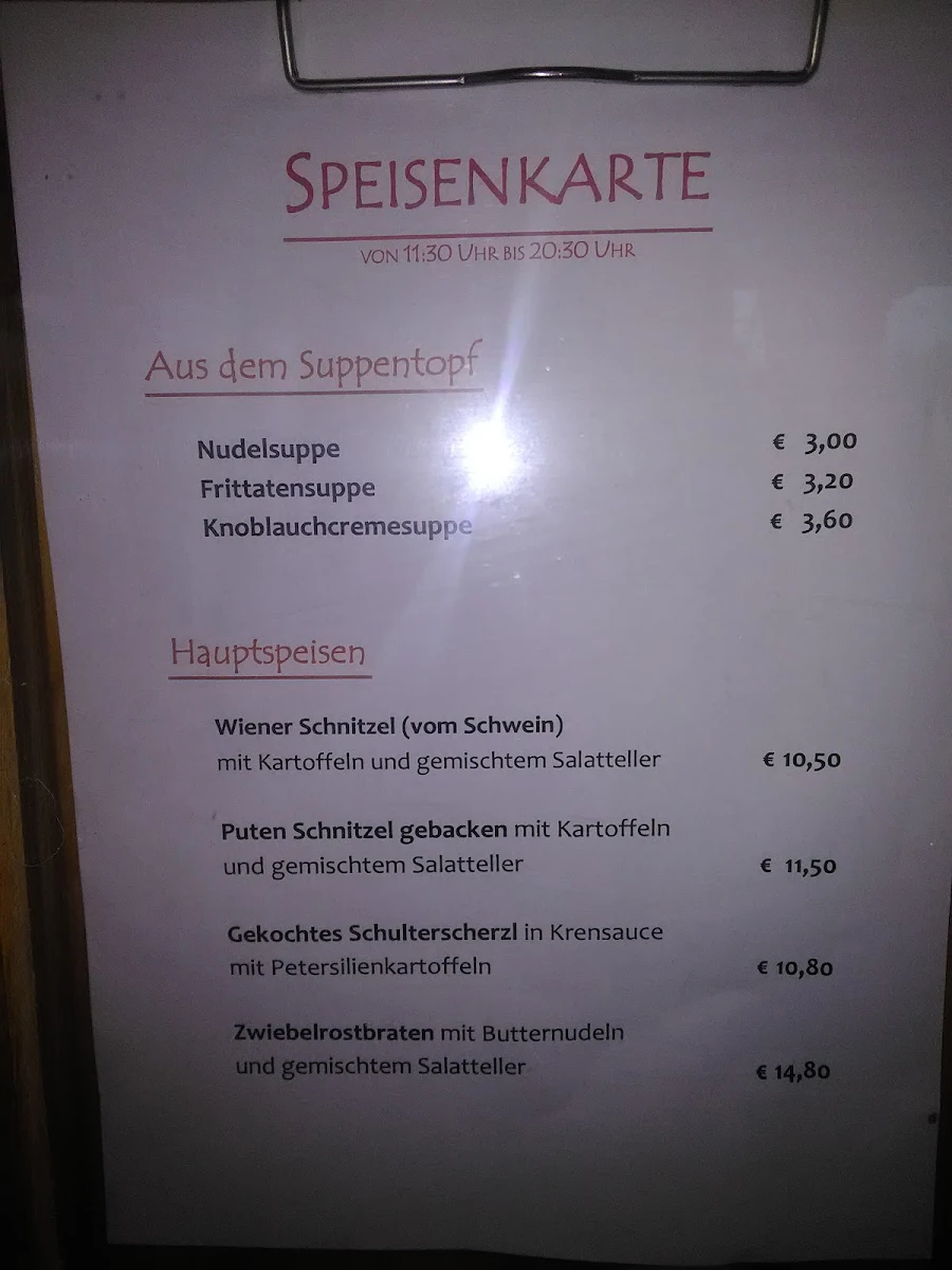 Speisekarte photo 2