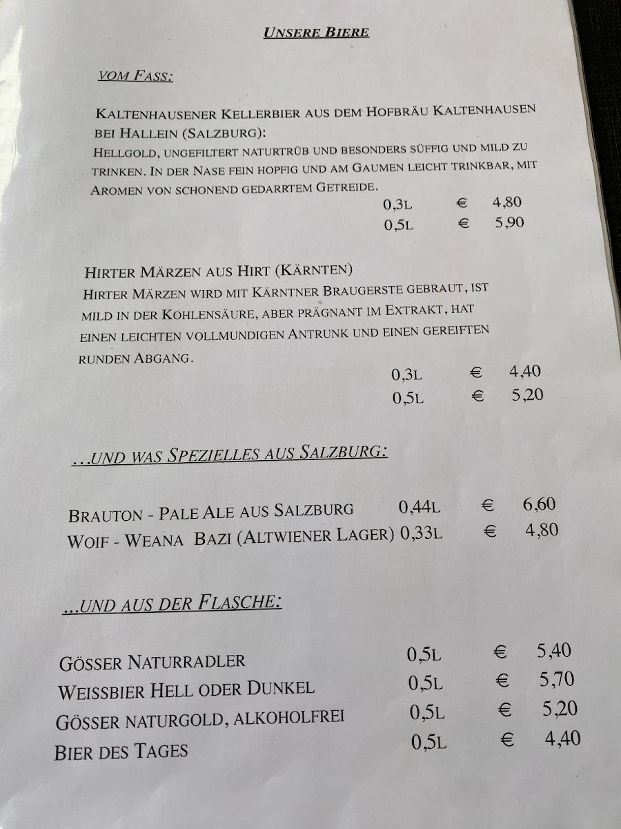 Speisekarte photo 1