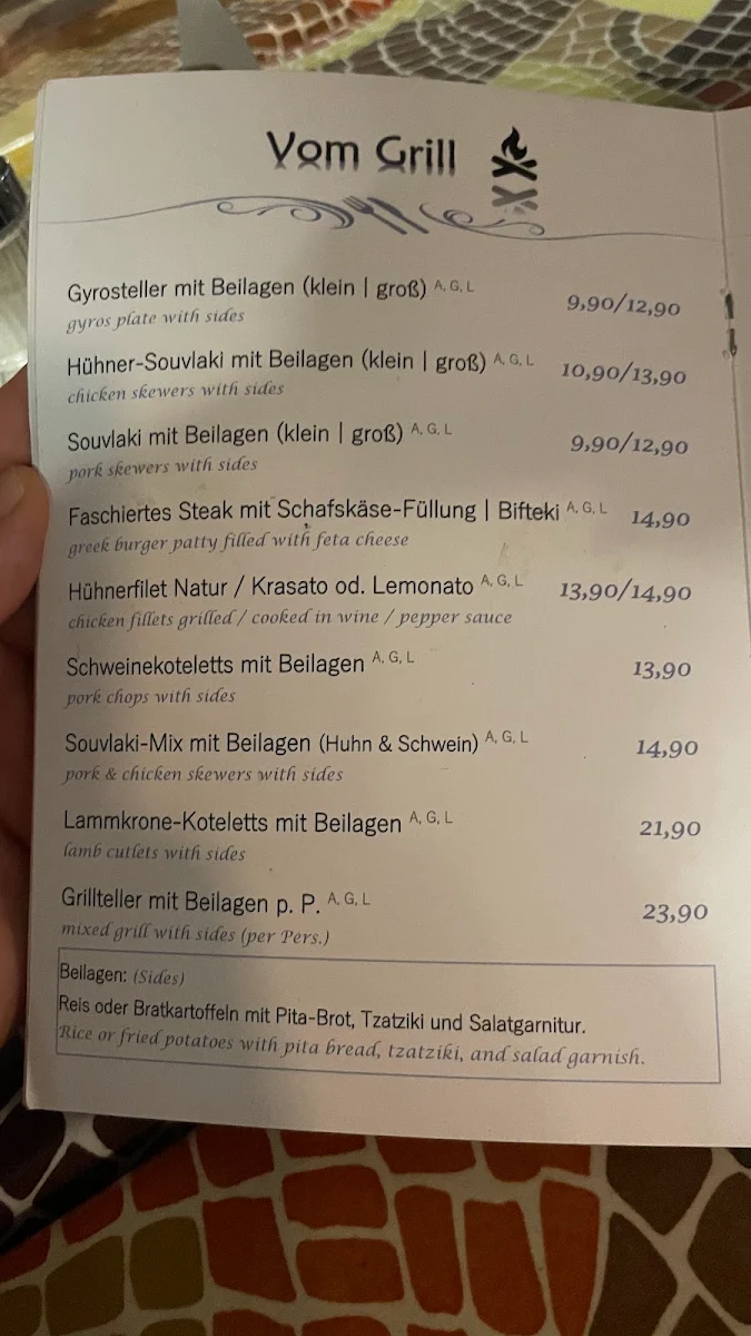 Speisekarte photo 2