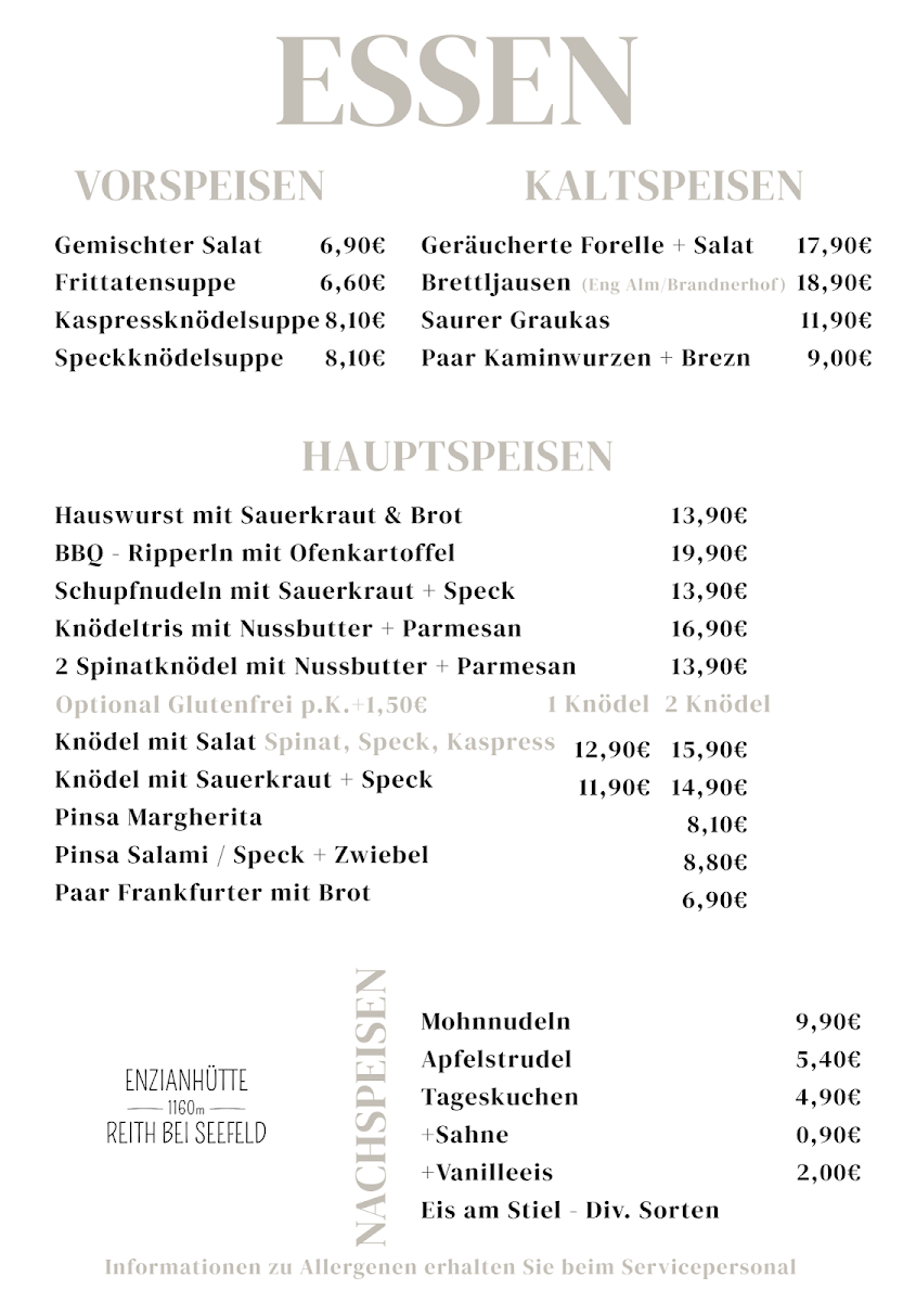 Speisekarte photo 1
