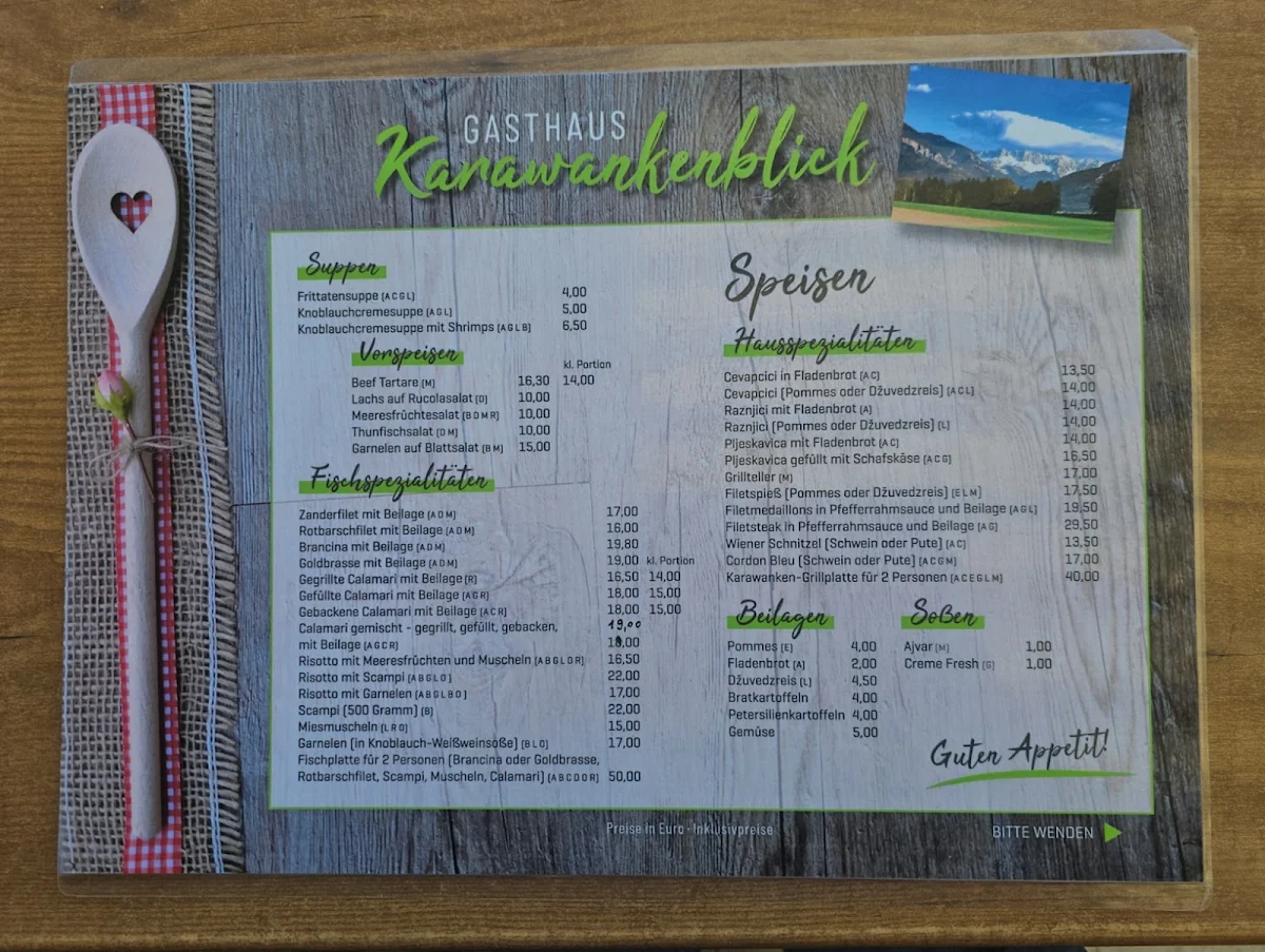 Speisekarte photo 2