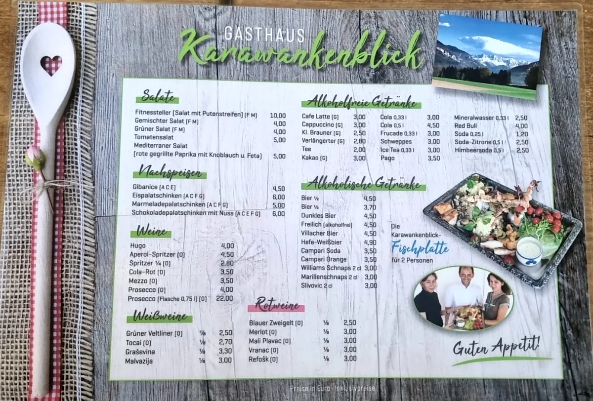 Speisekarte photo 3