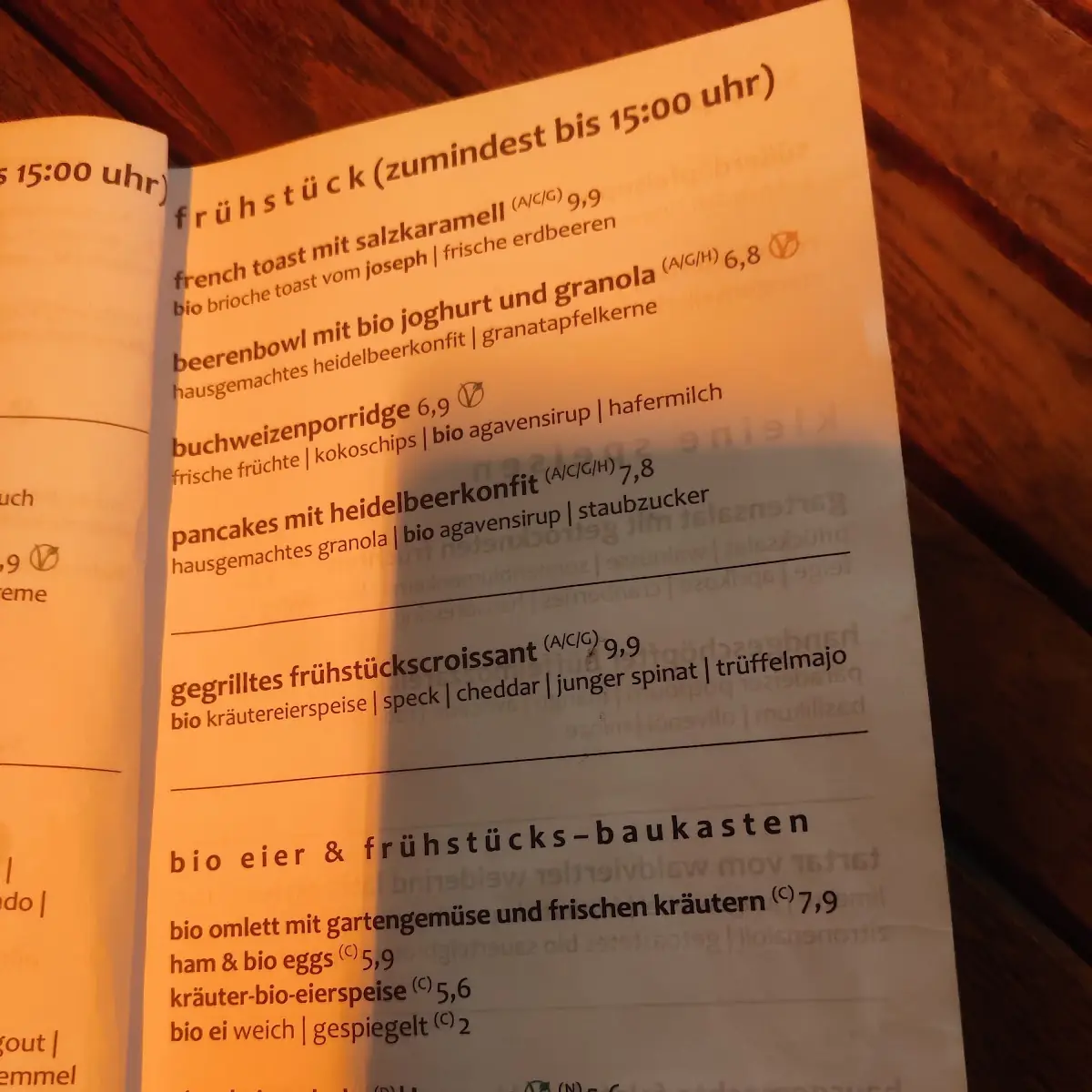 Speisekarte photo 4