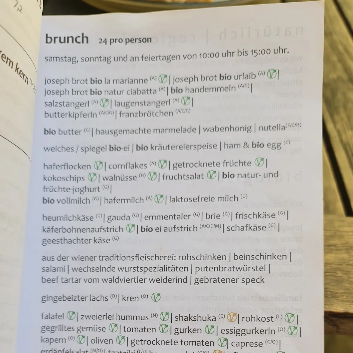Speisekarte photo 6