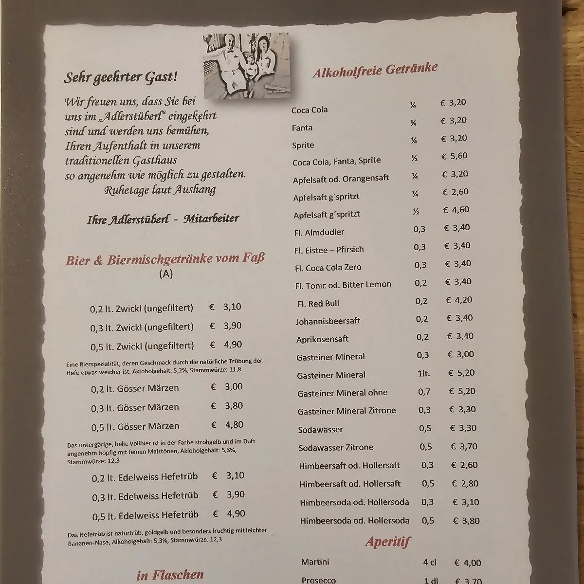 Speisekarte photo 4