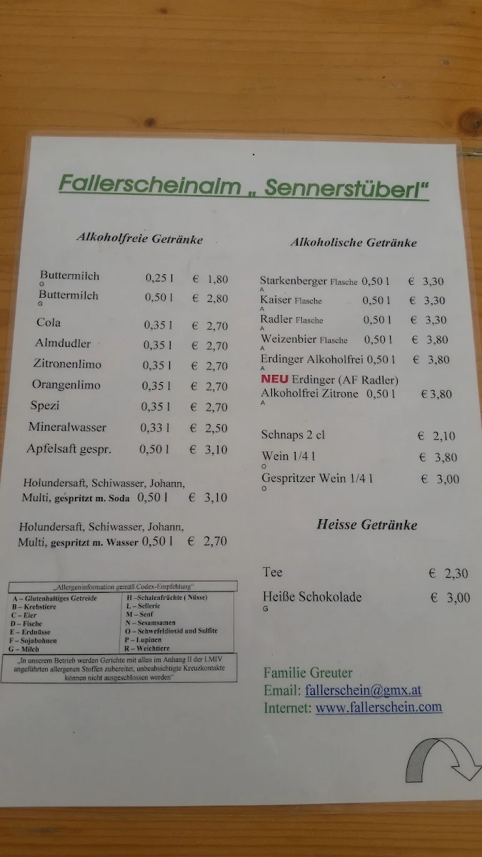Speisekarte photo 5