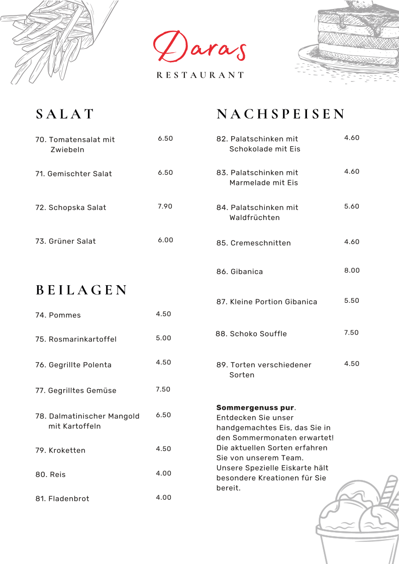 Speisekarte photo 5