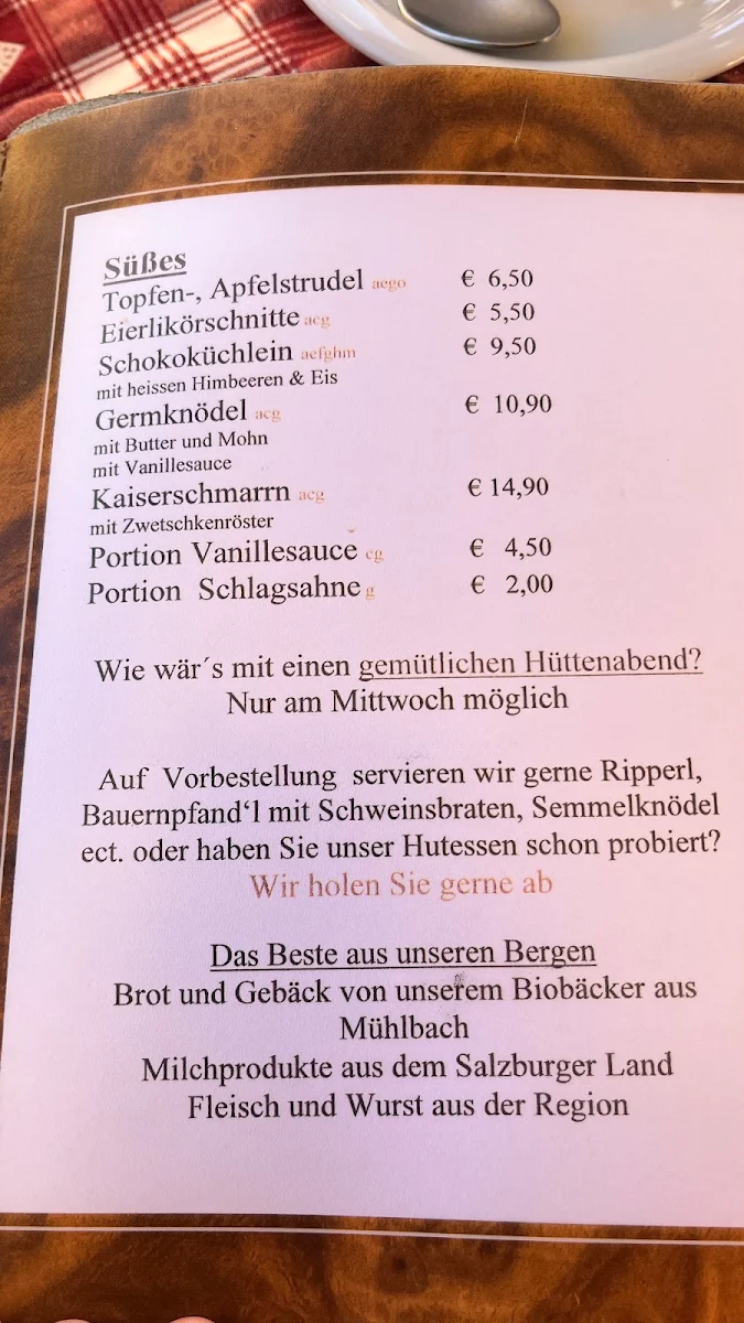 Speisekarte photo 1