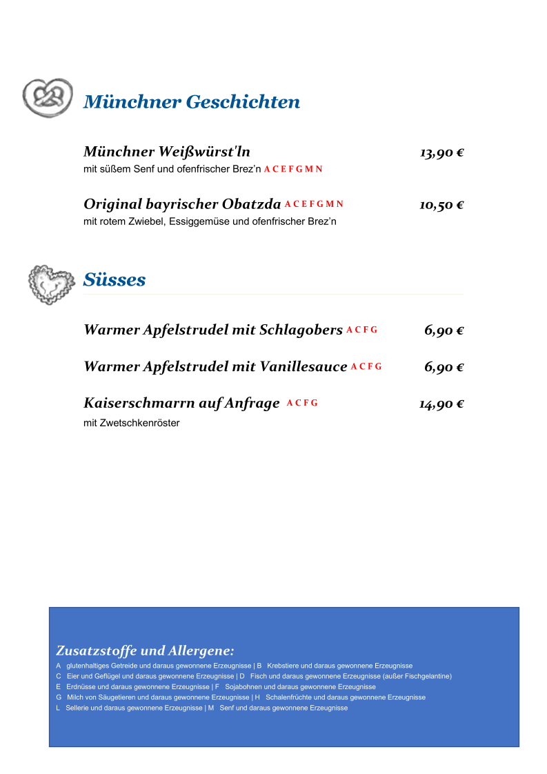 Speisekarte photo 5