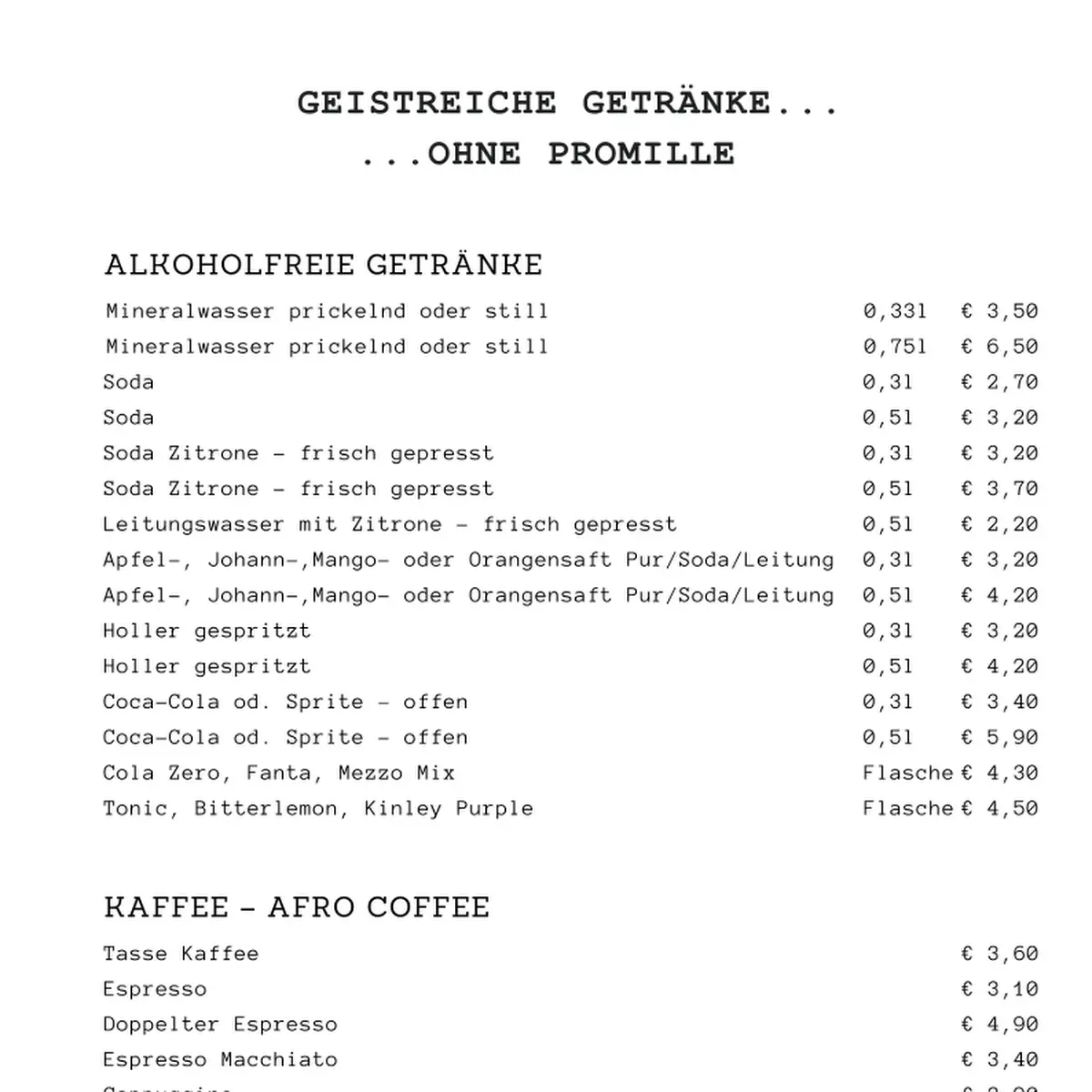 Speisekarte photo 6