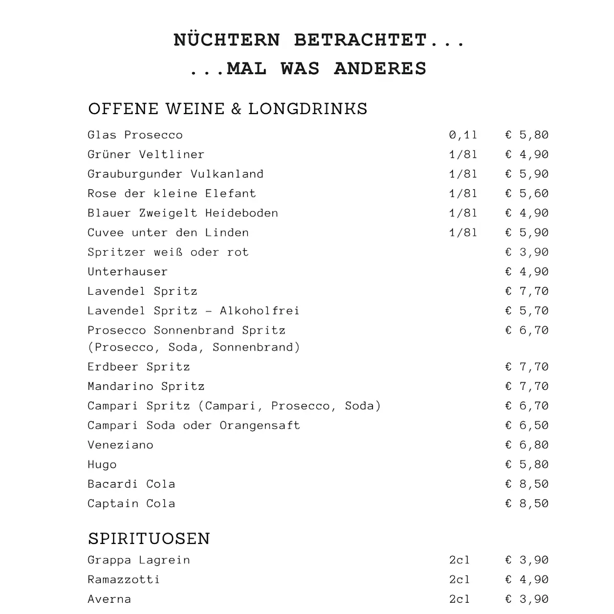 Speisekarte photo 7